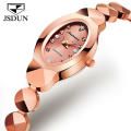 Damenuhr Top Luxusmarke JSDUN Damenmode Business Mechanische Automatische Armbanduhr Schweizer Movt Stahlband Handuhr